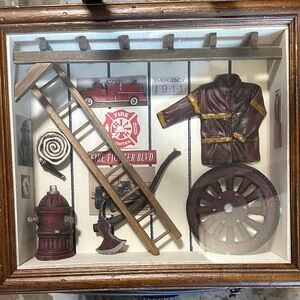 Firefighter Shadow Box Decor